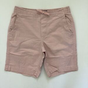 AERO Aeropostale men’s Pink Chino Jogger Drawstring Shorts S Small Elastic Waist